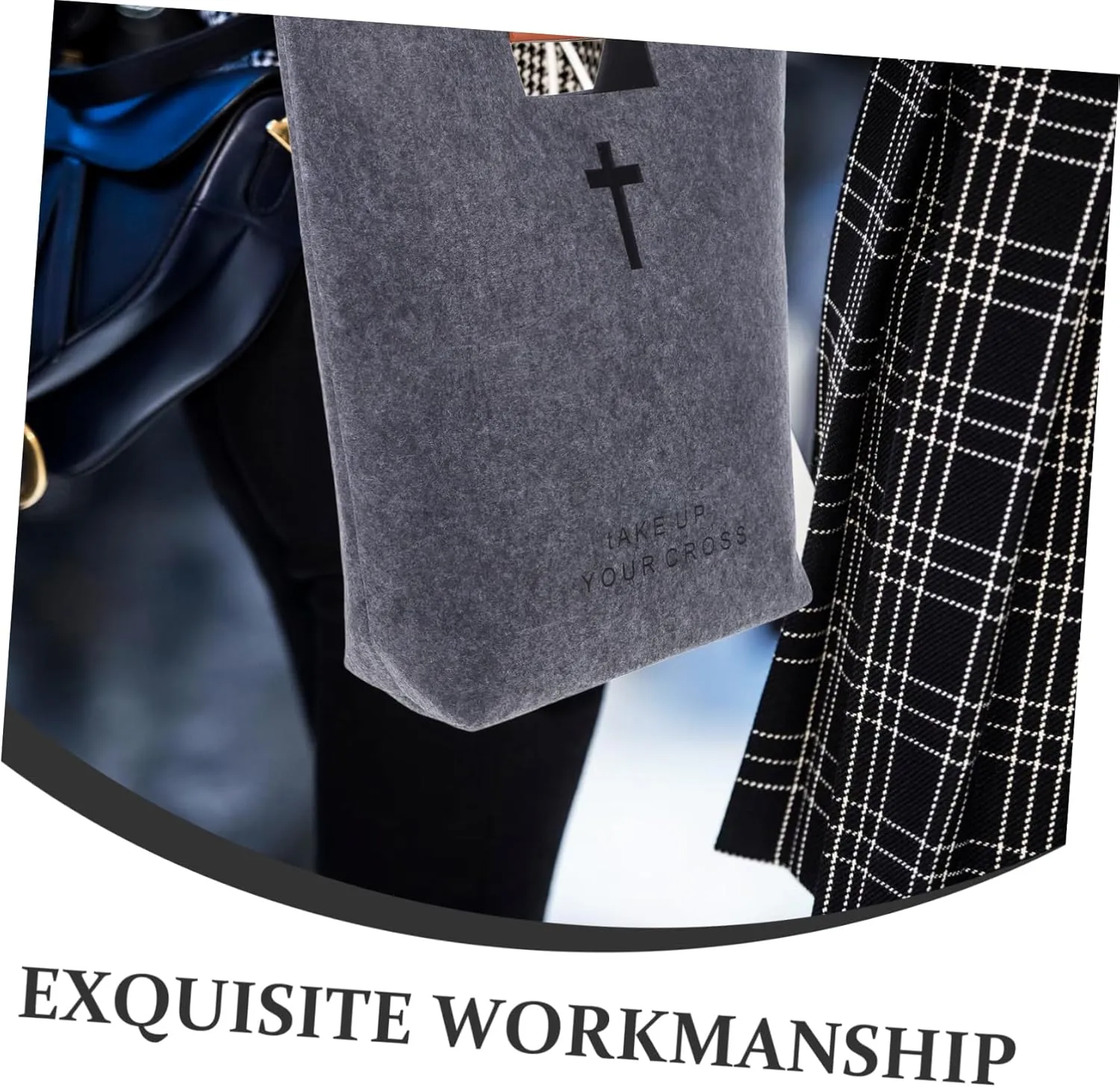 Storage Bag Multi-function Tote Bag Bible Bag for Ladies Bag for Bible Felt Bible Bag Bible Organizer