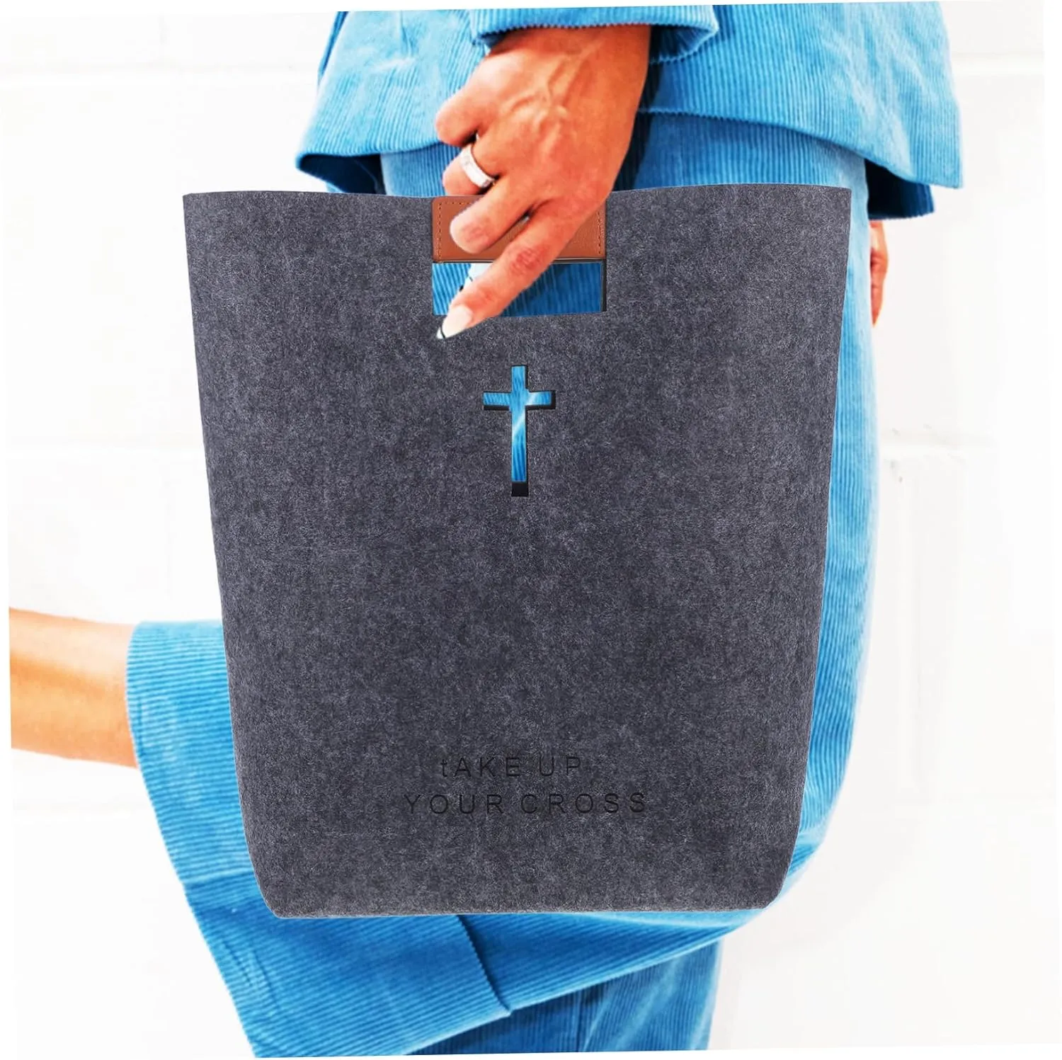 Storage Bag Multi-function Tote Bag Bible Bag for Ladies Bag for Bible Felt Bible Bag Bible Organizer