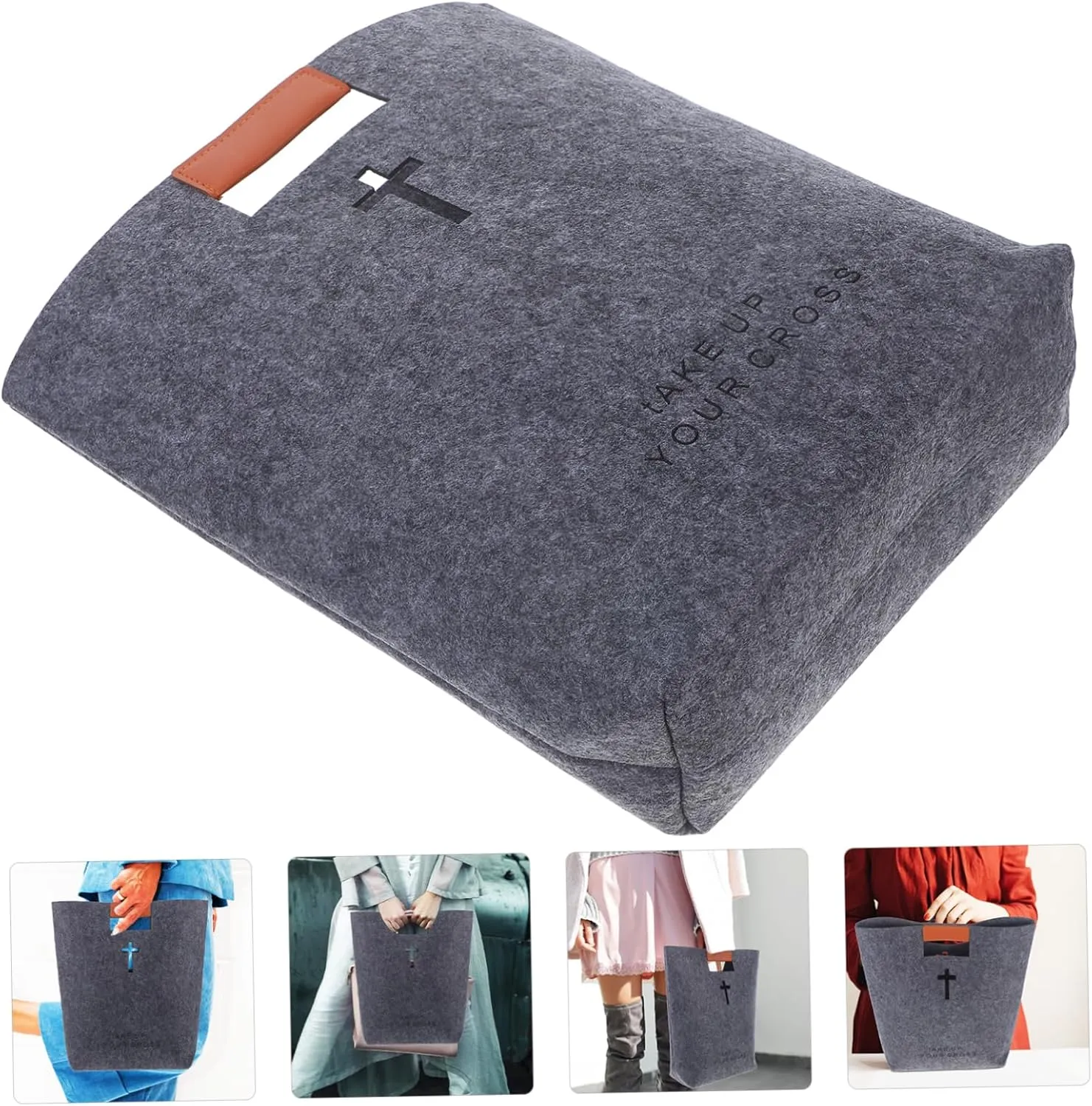 Storage Bag Multi-function Tote Bag Bible Bag for Ladies Bag for Bible Felt Bible Bag Bible Organizer
