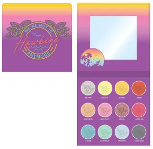 Stranger Things We're Not In Hawkins Eye Shadow Palette by Taste Beauty, 80’s Retro Vibe Eyeshadow Palette 12 Unique Color Hues