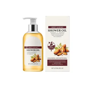 Sweet Almond Shower Oil, Nourishing and Softening Body Cleanser, 8 fl oz