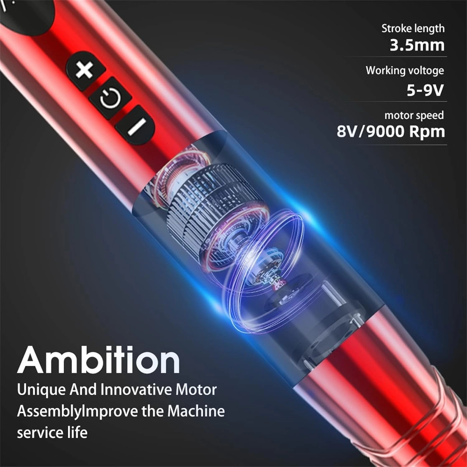 Tattoo Machine Pen Machine Makeup Eyeliner Eyebrows Lips Tools Semi-Permanent Tattoo for Cartridge,Green