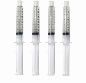 Teeth Whitening Gel Syringe 10ml Dispensers 44% Carbamide Peroxide Tooth Bleaching 4 Pcs