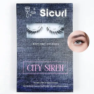 The City Siren Lashes, Foxy Wispy Eyelashes, False Eyelashes Everyday Use, Individual Lashes, Easy to Apply, No Lash Glue Included, 5 Sets of Eyelashes