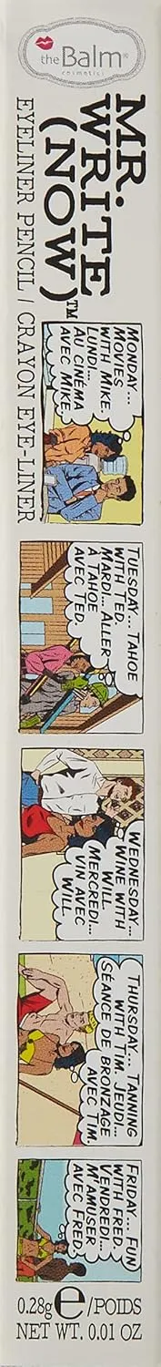 theBalm Mr. Write Now Eyeliner Pencil, Perfect Blend Eyeliner Pencil, Eye Color Pencil with Blending Tip, Long-Lasting