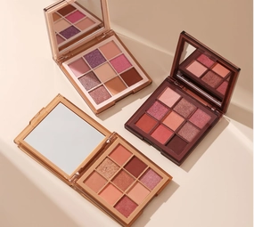 Three (3) Eyeshadow Palettes - Ultra-blendable & highly pigmented 9 shades - Eyeshadow Colors with Velvet Texture - Includes Mirror -Bronze Goddess & Chocolate Kisses & Secret Caresses