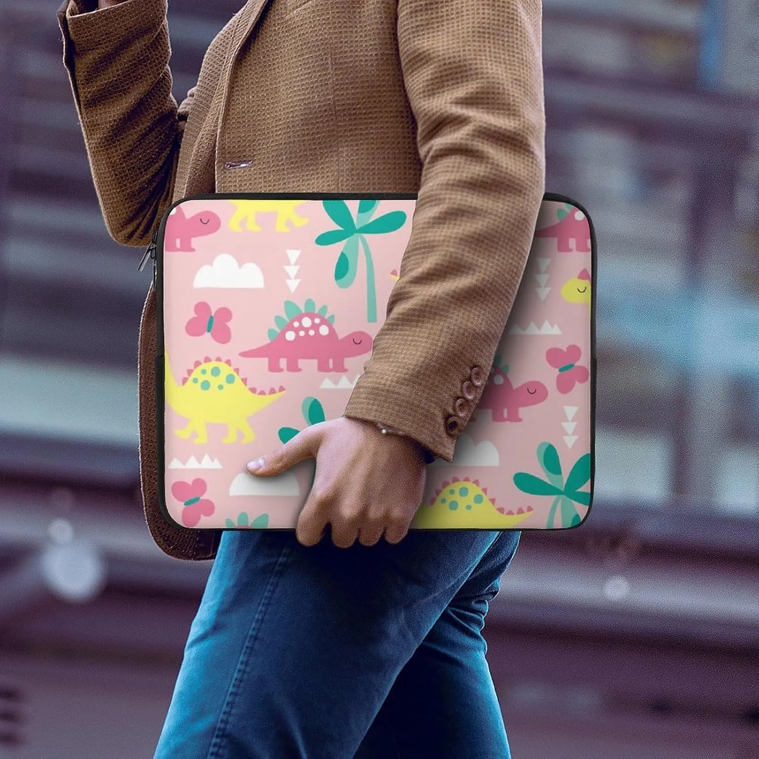 TigerPrint All Print Hands Free Withdrawal Laptop Bag Unisex