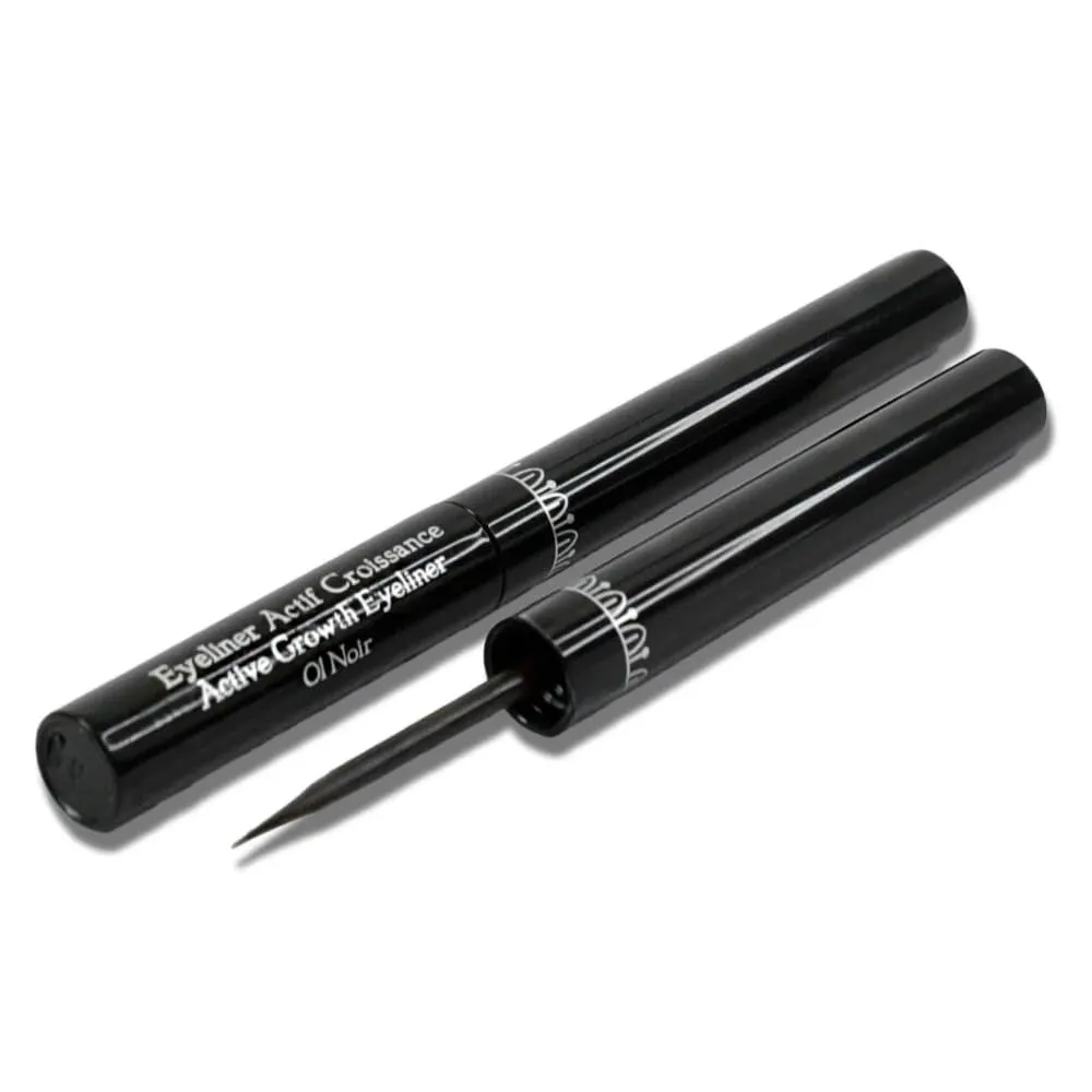 T.LeClerc Eyeliner Active Growth – Lash-Boosting Eyeliner with Intense All-Day Color | Easy Removal | Dermatologically Tested | Ophthalmologist Approved (NOIR, 1.7ml)