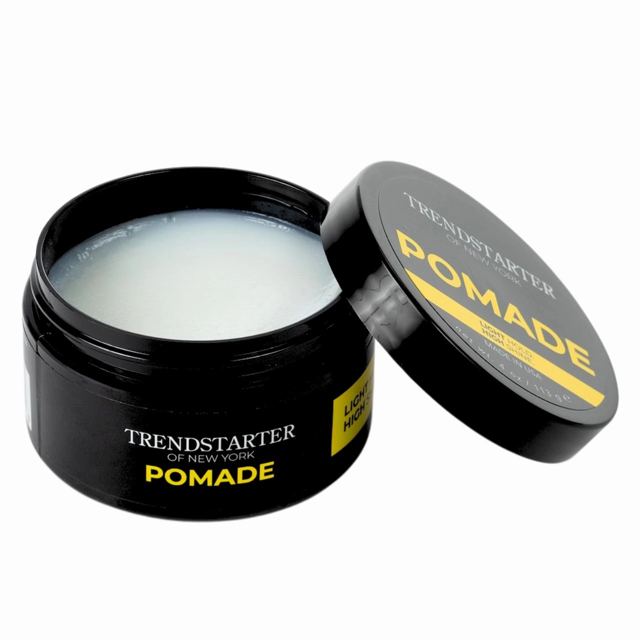 TRENDSTARTER - CLASSIC POMADE (4oz) – Light Hold - High Shine - Water-Based Pomade - All-Day Smooth Wet Look Finish - Non-Crispy Formula - Premium Hair Styling Products