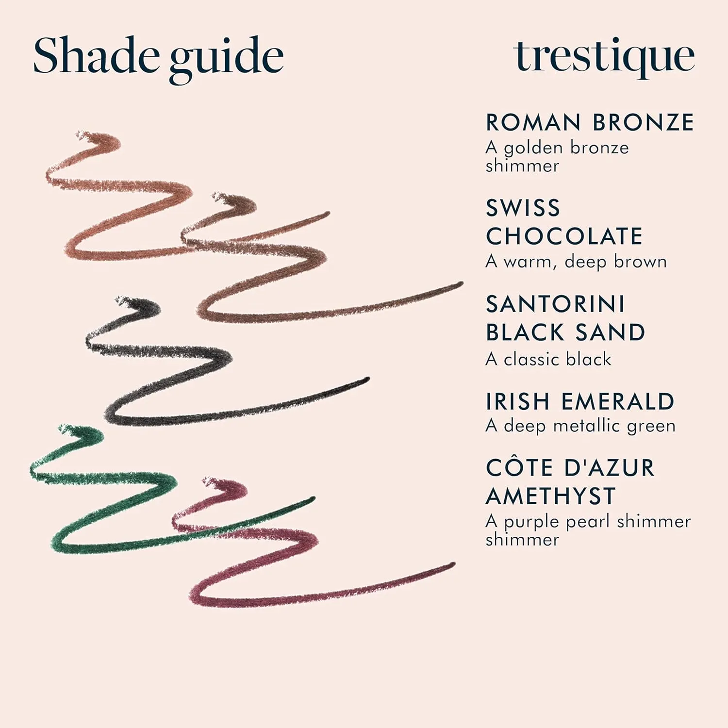 TRE'STIQUE Eyeliner, Refillable Long Lasting Eyeliner Pencil With Built-In Smudger And Sharpener, Clean Beauty Eye Pencil, Sustainable