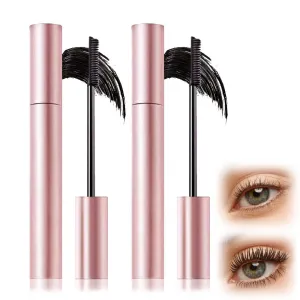 Tubing Mascara 2025 New Curling Mascara Black & Brown for Lash Makeup,Waterproof & Sweatproof Long Lasting Non-Smudged Magic Mascaras (Black/2pcs, One Size)