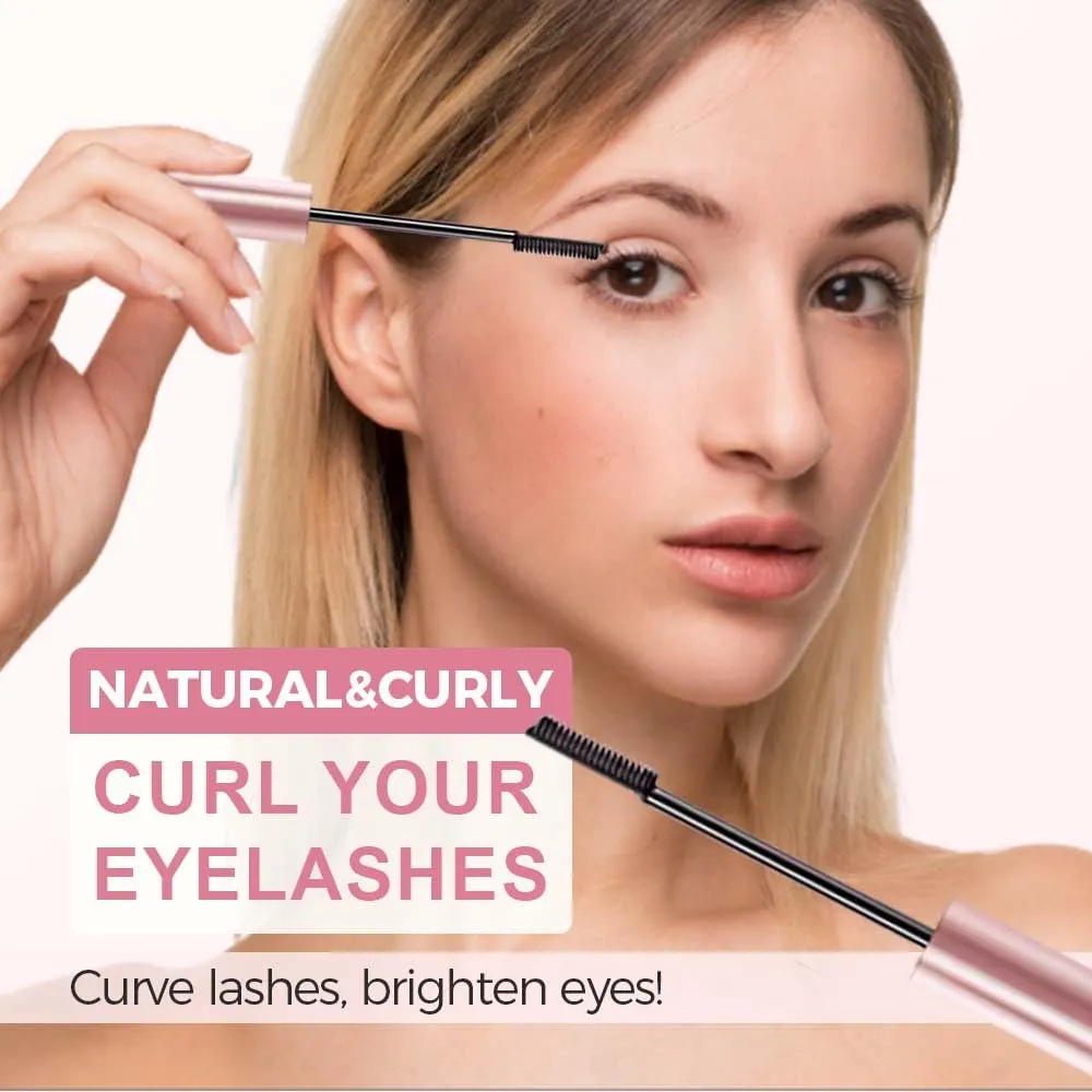 Tubing Mascara 2025 New Curling Mascara Black & Brown for Lash Makeup,Waterproof & Sweatproof Long Lasting Non-Smudged Magic Mascaras (Black/2pcs, One Size)