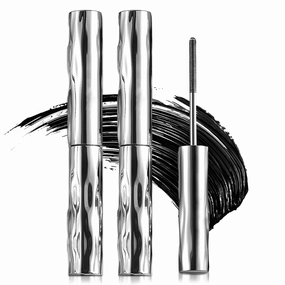 Tubing Mascara Black & Brown for Lash Makeup, Material Mascara Tubing, Lengthening and Curling, Smudge Proof, Non Clumping, Long Lasting and Waterproof (2pcs Black A, 1.2 FL OZ)