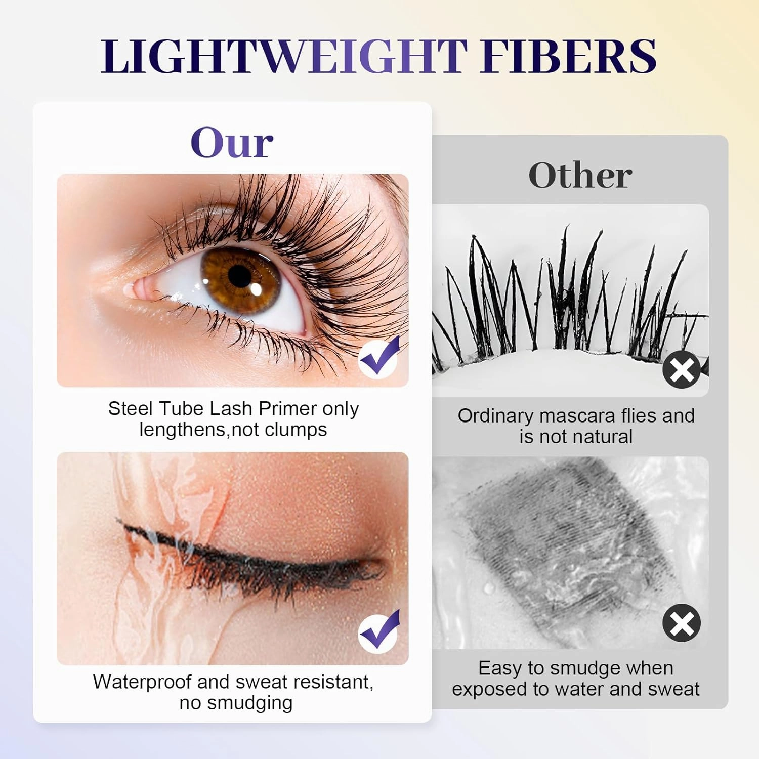 Tubing Mascara Black & Brown for Lash Makeup, Material Mascara Tubing, Lengthening and Curling, Smudge Proof, Non Clumping, Long Lasting and Waterproof (2pcs Black A, 1.2 FL OZ)