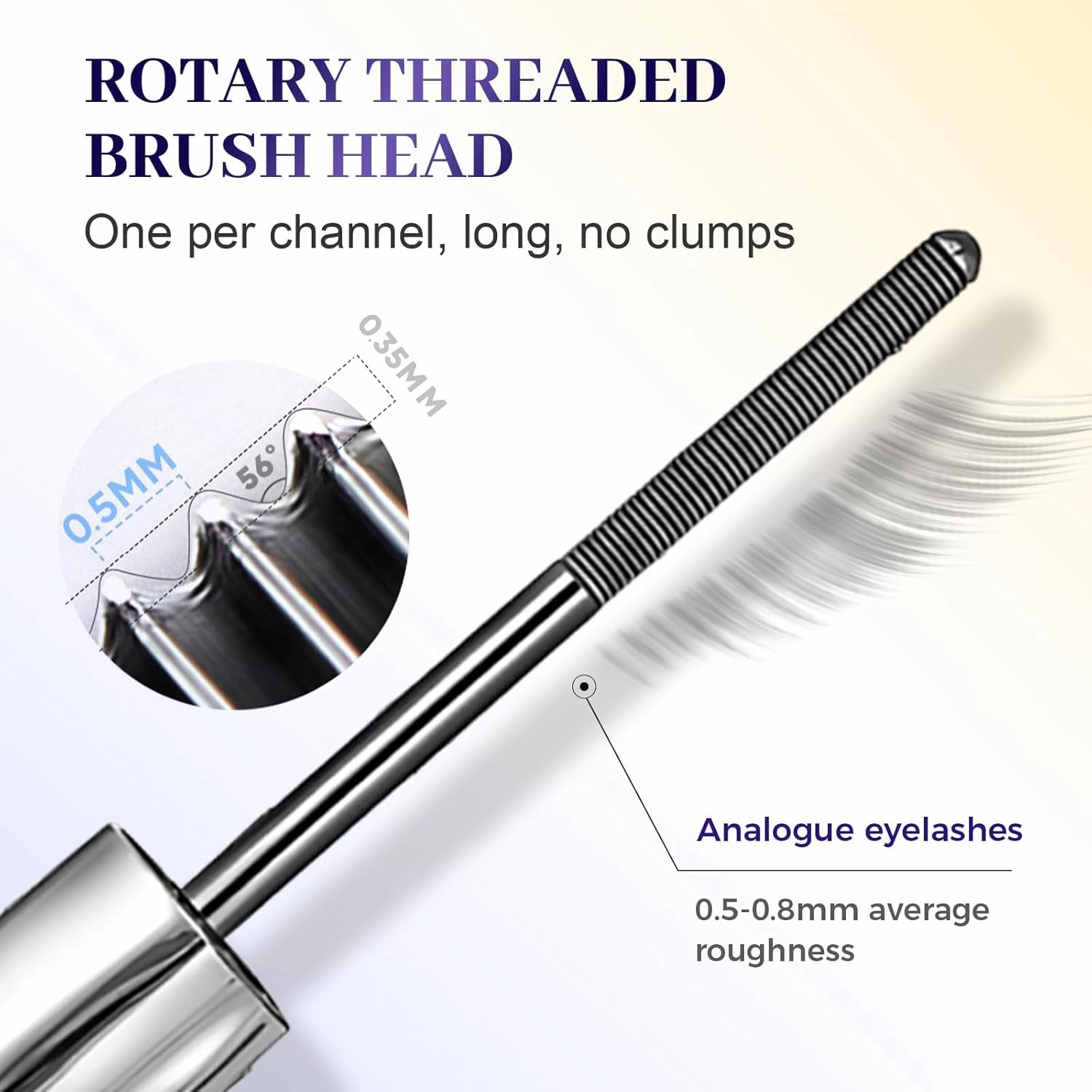 Tubing Mascara Black & Brown for Lash Makeup, Material Mascara Tubing, Lengthening and Curling, Smudge Proof, Non Clumping, Long Lasting and Waterproof (2pcs Black A, 1.2 FL OZ)
