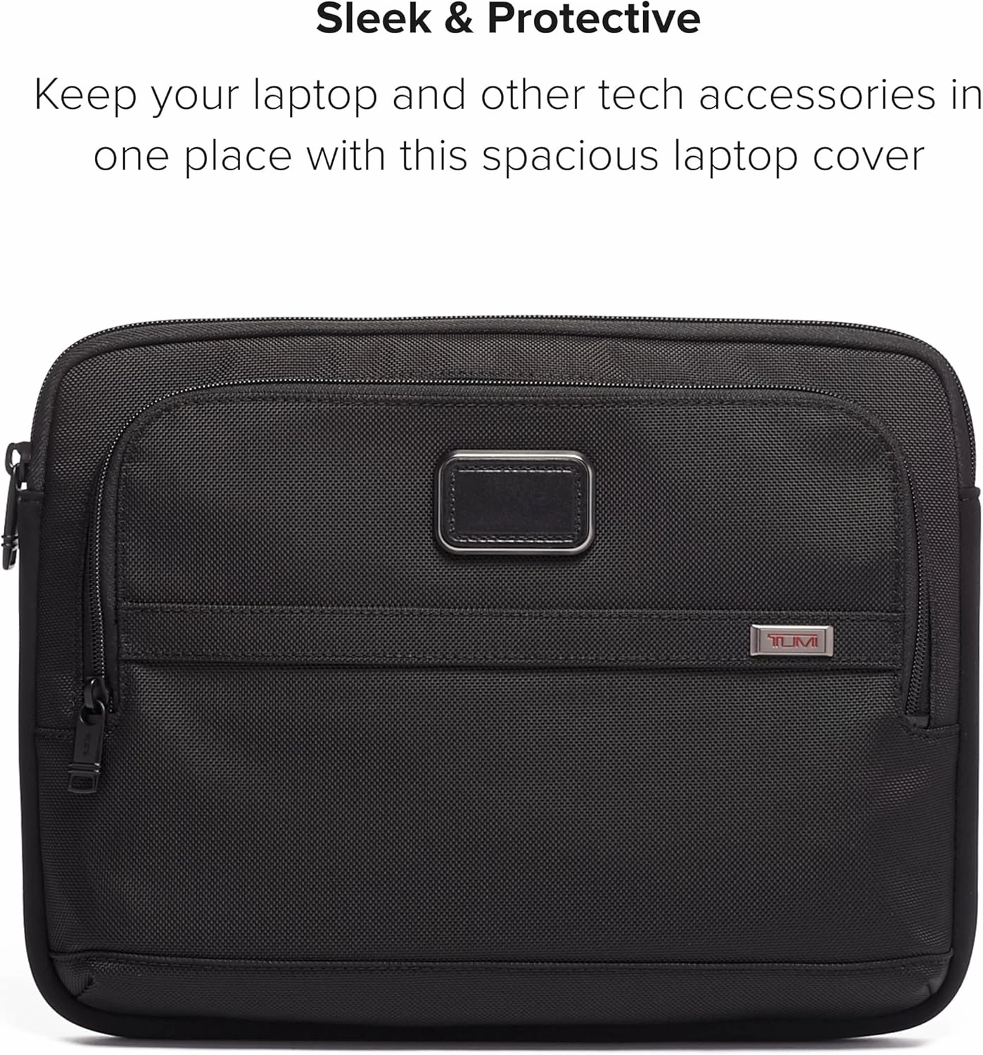 TUMI - Alpha 3 Laptop Cover - Protective Laptop Case for Business & Travel - Durable Computer Sleeve - Fits Up to 13" Laptops - Medium - Black
