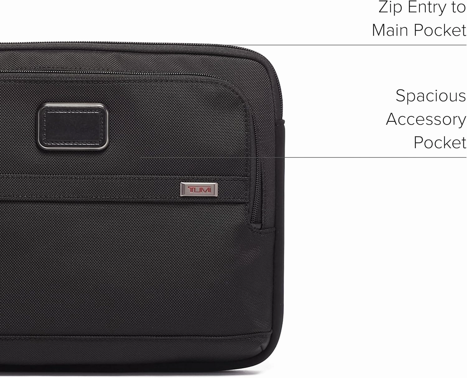 TUMI - Alpha 3 Laptop Cover - Protective Laptop Case for Business & Travel - Durable Computer Sleeve - Fits Up to 13" Laptops - Medium - Black