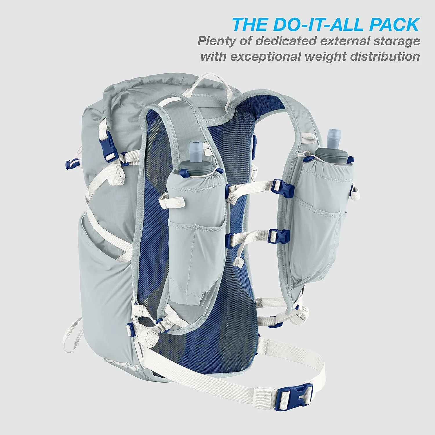 Ultimate Direction FastPackHer 20L 2.0 – Lightweight Running Hydration Backpack, Women’s Specific Fit, Shoulder Strap Pockets, Upgraded for 2023