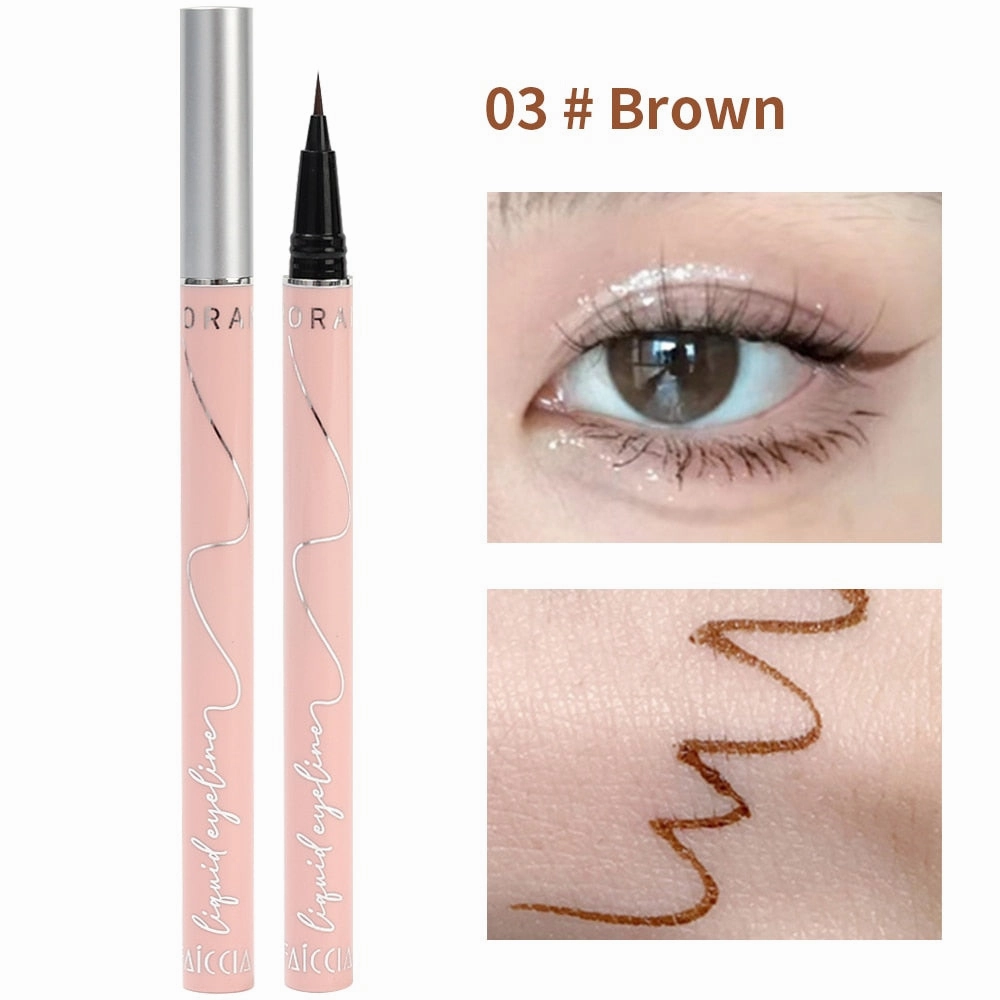 Ultra-thin Waterproof Liquid Eyeliner Korean Makeup For Women Quick
