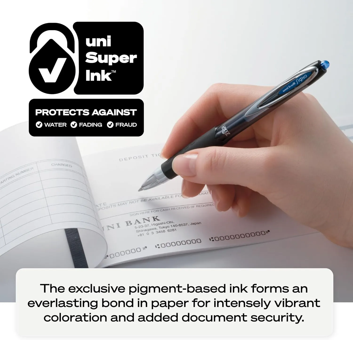 uni-ball 207 Retractable Gel Pens, Medium Point (0.7mm), Black, 36 Count