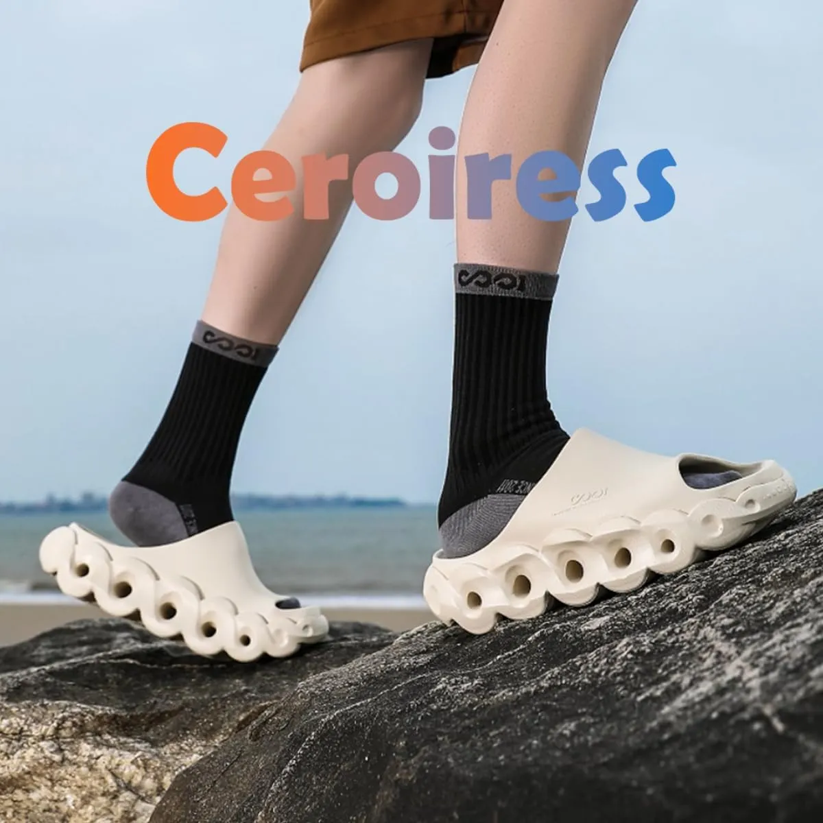 Unisex EVA Outdoor Sandals for Fashion Outfit with 5cm Height Boost & Arch Support & Post-Workout Recovery - Waterproof Quick-Dry Lightweight Mules & Clogs, Non-Slip Durable Slides