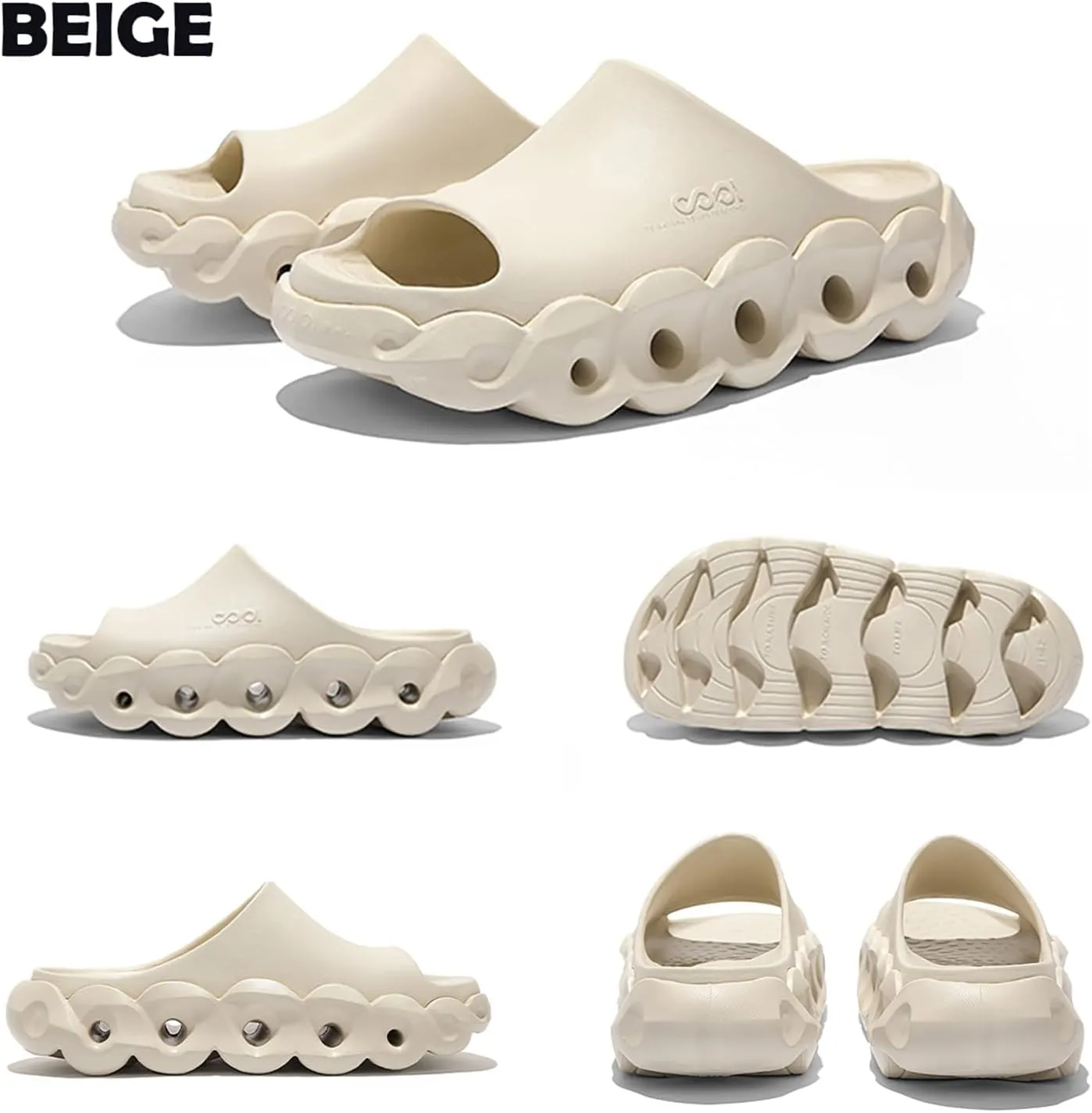 Unisex EVA Outdoor Sandals for Fashion Outfit with 5cm Height Boost & Arch Support & Post-Workout Recovery - Waterproof Quick-Dry Lightweight Mules & Clogs, Non-Slip Durable Slides