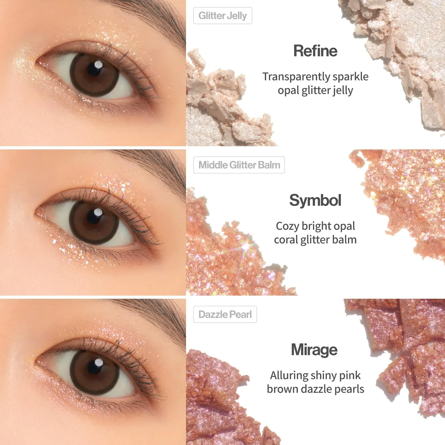 UNLEASHIA Glitterpedia Eye Shadow Palette NO1 - Shimmer Eyeshadow Palette with Versatile Glitter Textures - Eye Makeup Palette for Brown Eyes, Blue Eyes - Paletas de Sombras para Ojos
