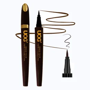 UOG Liquid Eyeliner pen – Waterproof, Smudge-Proof & Long-Lasting (Up to 72 Hours), Quick-Dry with Precise Slender Brush Tip, No-Skip,Transfer-Resistant & Allergy-Free for Sensitive Eyes,Matte Finish.
