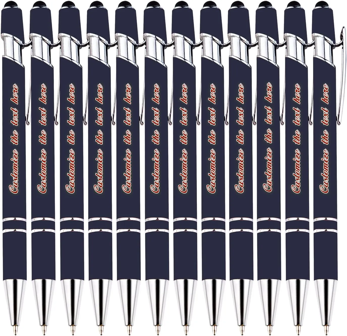 Up to 300 Pcs Bulk Custom Pens, Personalized Retractable Ballpoint Pen, Personalized Writing Pen, Custom Ballpoint Pens with Message for Business,Graduation,Anniversaries, Large Capacity Pen, 96PCS