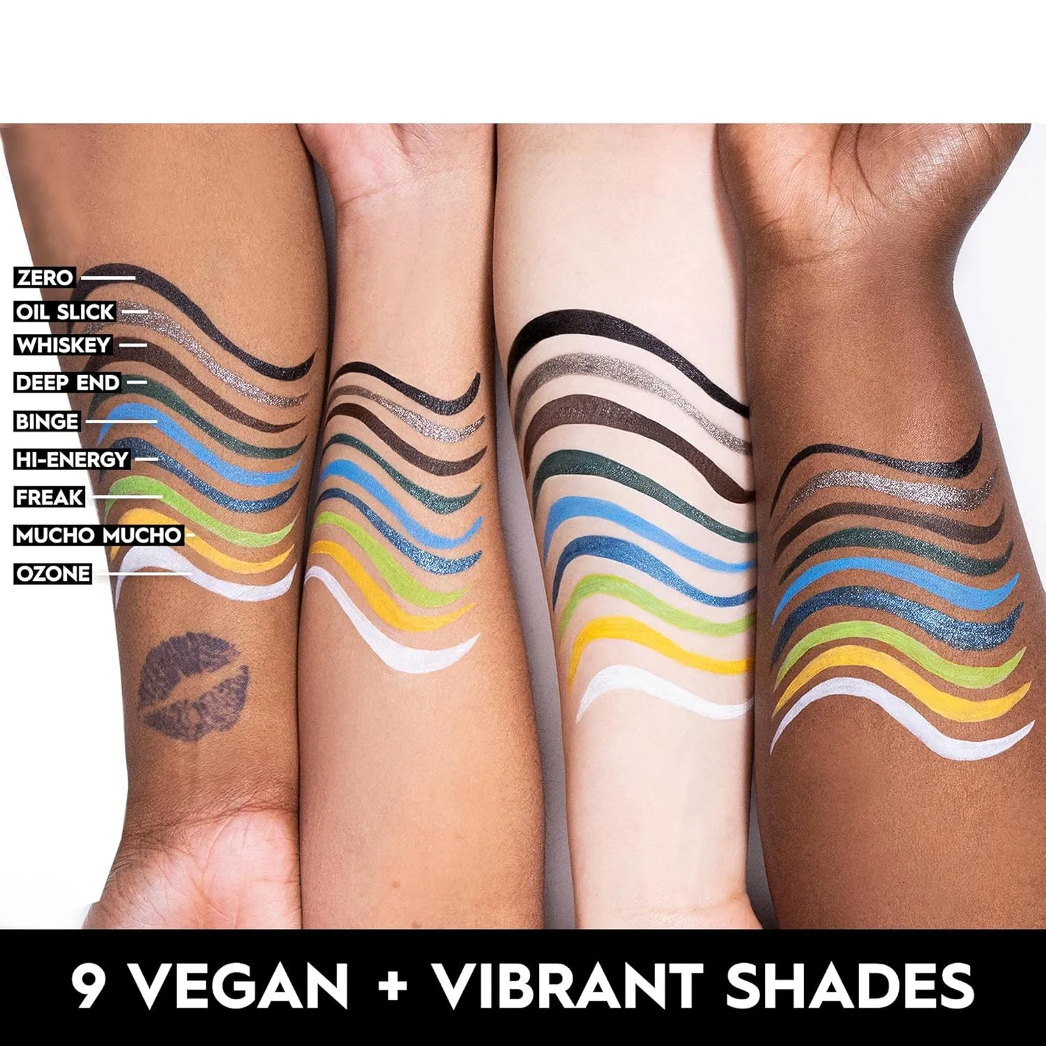 Urban Decay 24/7 Inks Liquid Eyeliner Pen, Water-Resistant, Smudge-Resistant, Fine Tip, Ergonomic Precision Grip, Matte and Shimmer Finishes - 0.01 fl oz