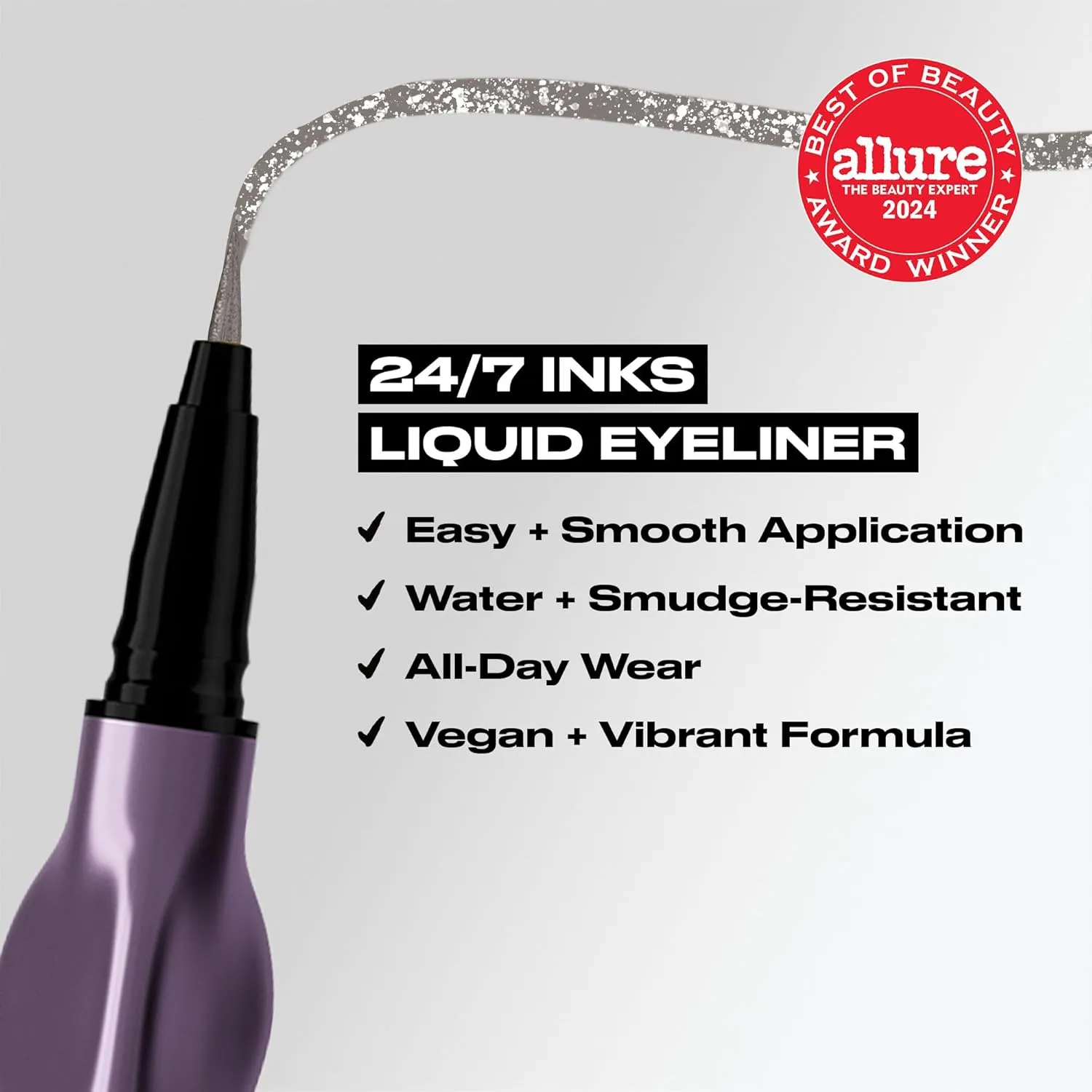Urban Decay 24/7 Inks Liquid Eyeliner Pen, Water-Resistant, Smudge-Resistant, Fine Tip, Ergonomic Precision Grip, Matte and Shimmer Finishes - 0.01 fl oz