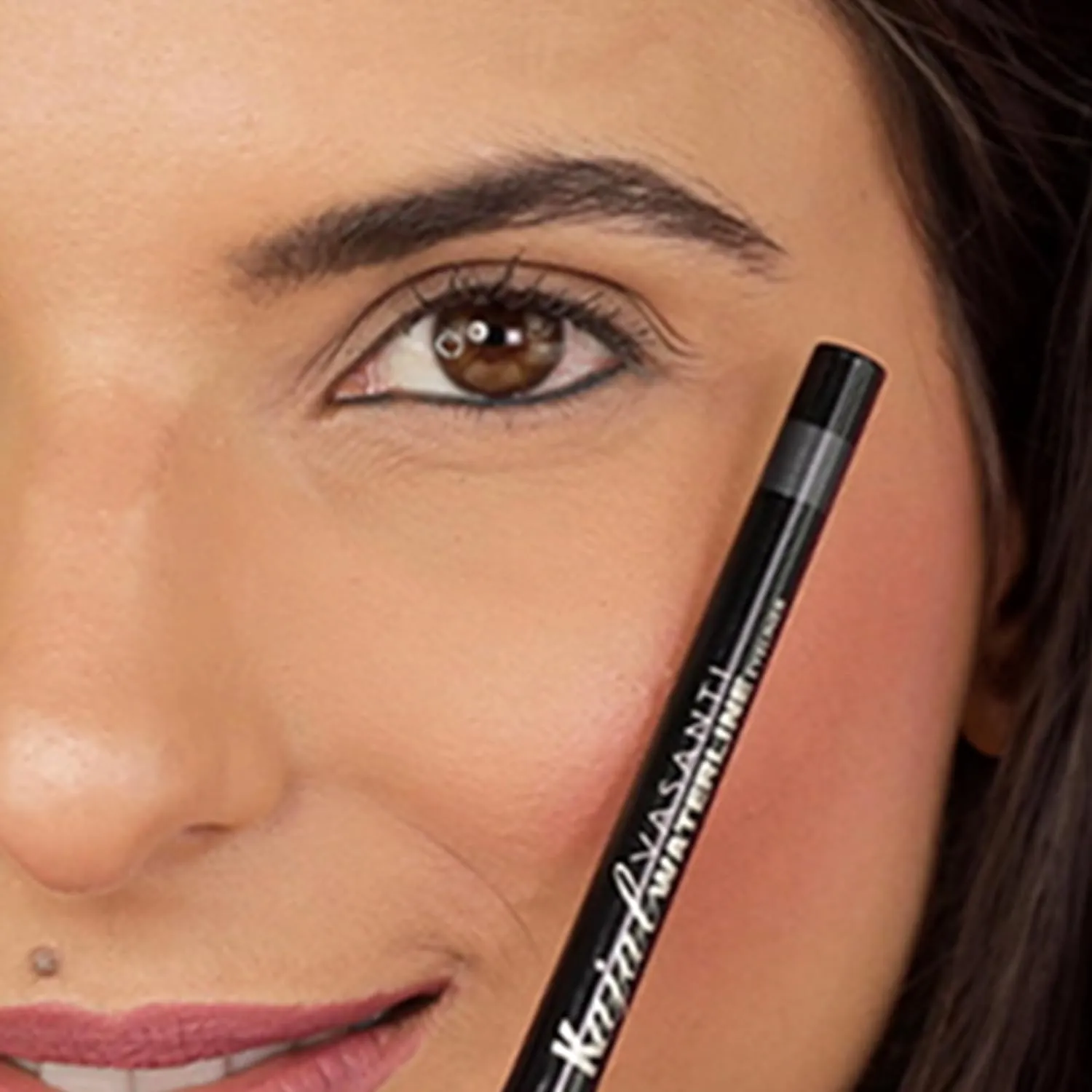 VASANTI Kajal Waterline Eyeliner Pencil - Long-lasting, Waterproof, Smudge-proof, Safe for Sensitive Eyes, Waterline Eye Liner - Opthalmologist Approved and Tested (Slate Grey)