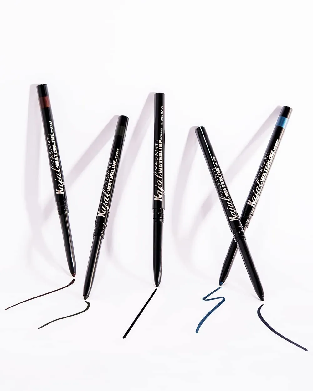 VASANTI Kajal Waterline Eyeliner Pencil - Long-lasting, Waterproof, Smudge-proof, Safe for Sensitive Eyes, Waterline Eye Liner - Opthalmologist Approved and Tested (Slate Grey)