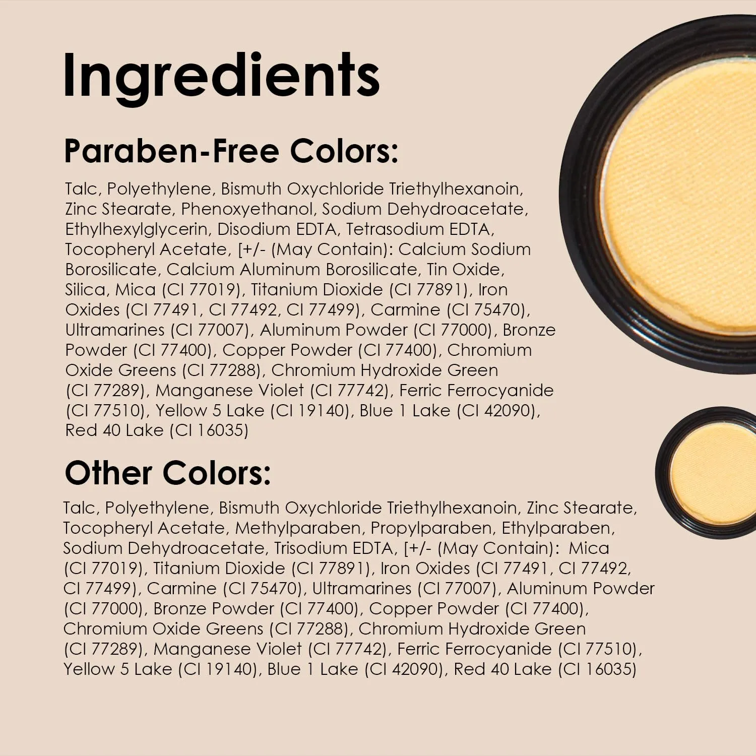 Vera Moore Eyeshadow, Highly Pigmented Eyeshades and Textures, Provide Bold and Lasting Looks, Suitable for Any Event, Easily Blendable Eye Makeup in Multiple Shades. (Sunrise)