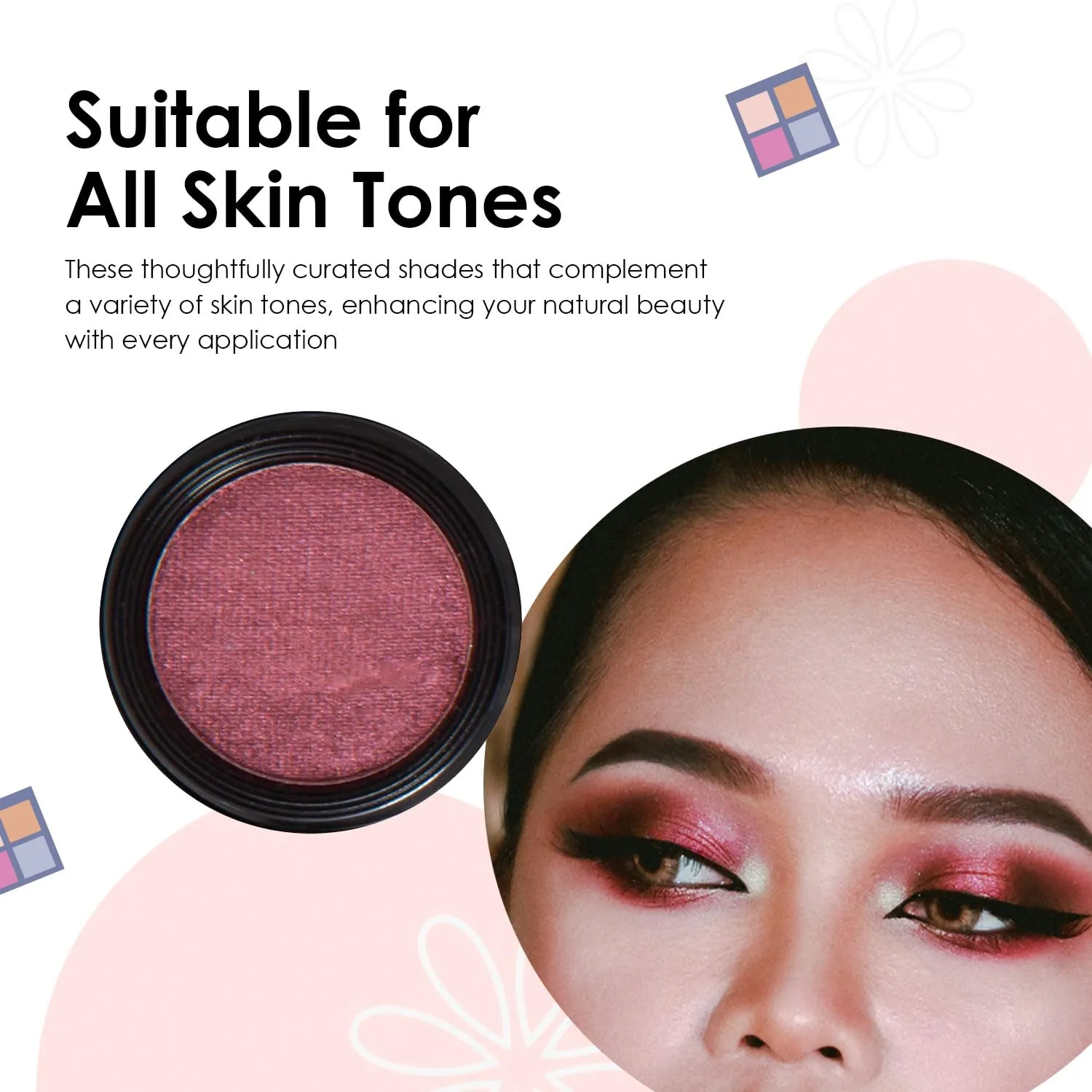 Vera Moore Eyeshadow, Highly Pigmented Eyeshades and Textures, Provide Bold and Lasting Looks, Suitable for Any Event, Easily Blendable Eye Makeup in Multiple Shades. (Wildberry)
