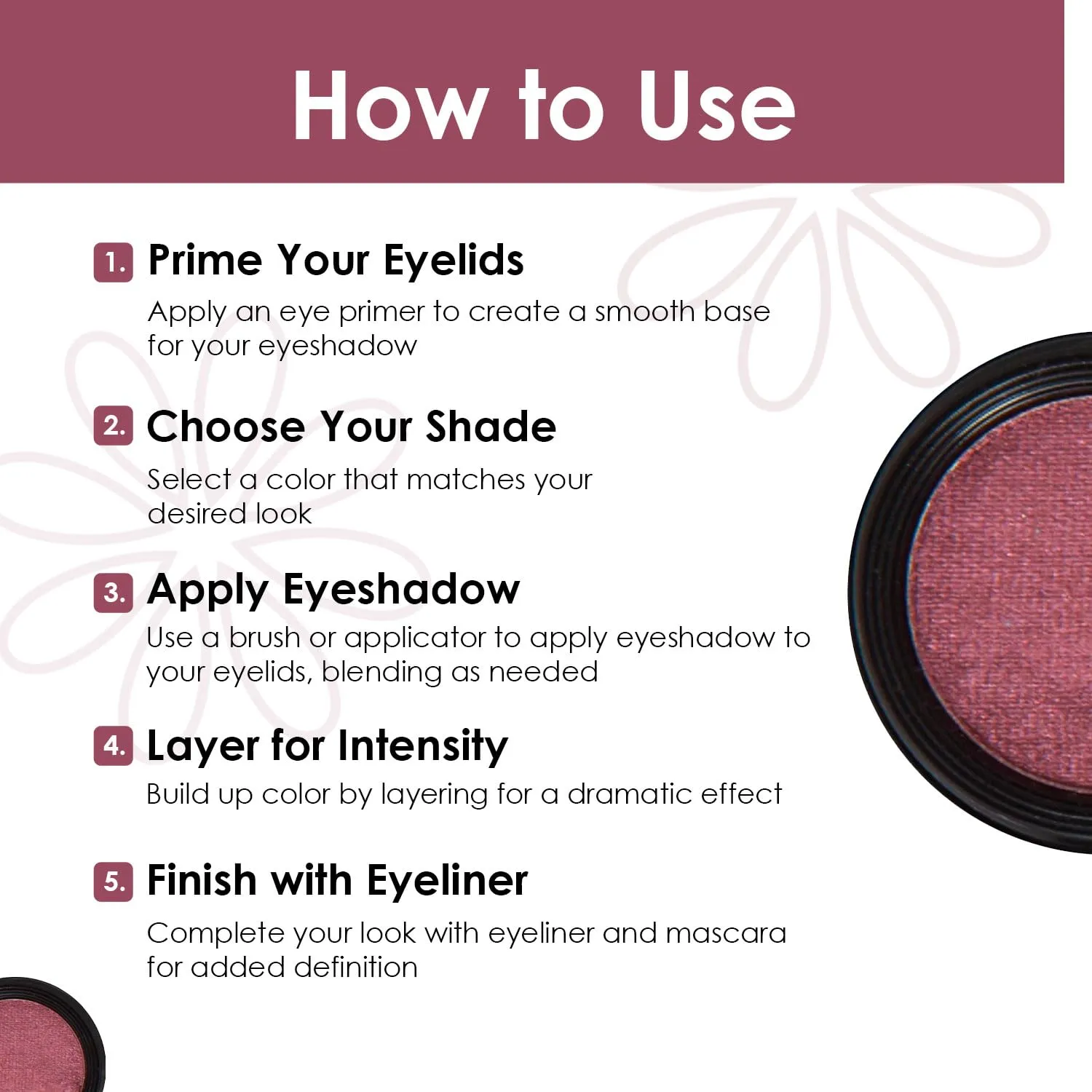 Vera Moore Eyeshadow, Highly Pigmented Eyeshades and Textures, Provide Bold and Lasting Looks, Suitable for Any Event, Easily Blendable Eye Makeup in Multiple Shades. (Wildberry)