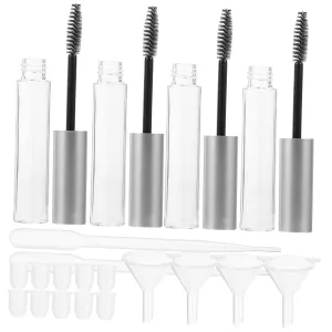 VICASKY 32pcs Empty Eyeliner Tube Mascara Containers with Funnel Pipettes Portable Leakproof Design for Makeup Artists Daily Use for Travel