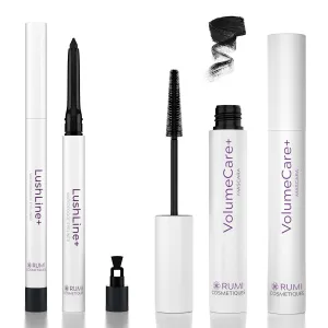 VolumeCare  Mascara (Natural Black)   LushLine  Waterproof Eyeliner (Natural Black)