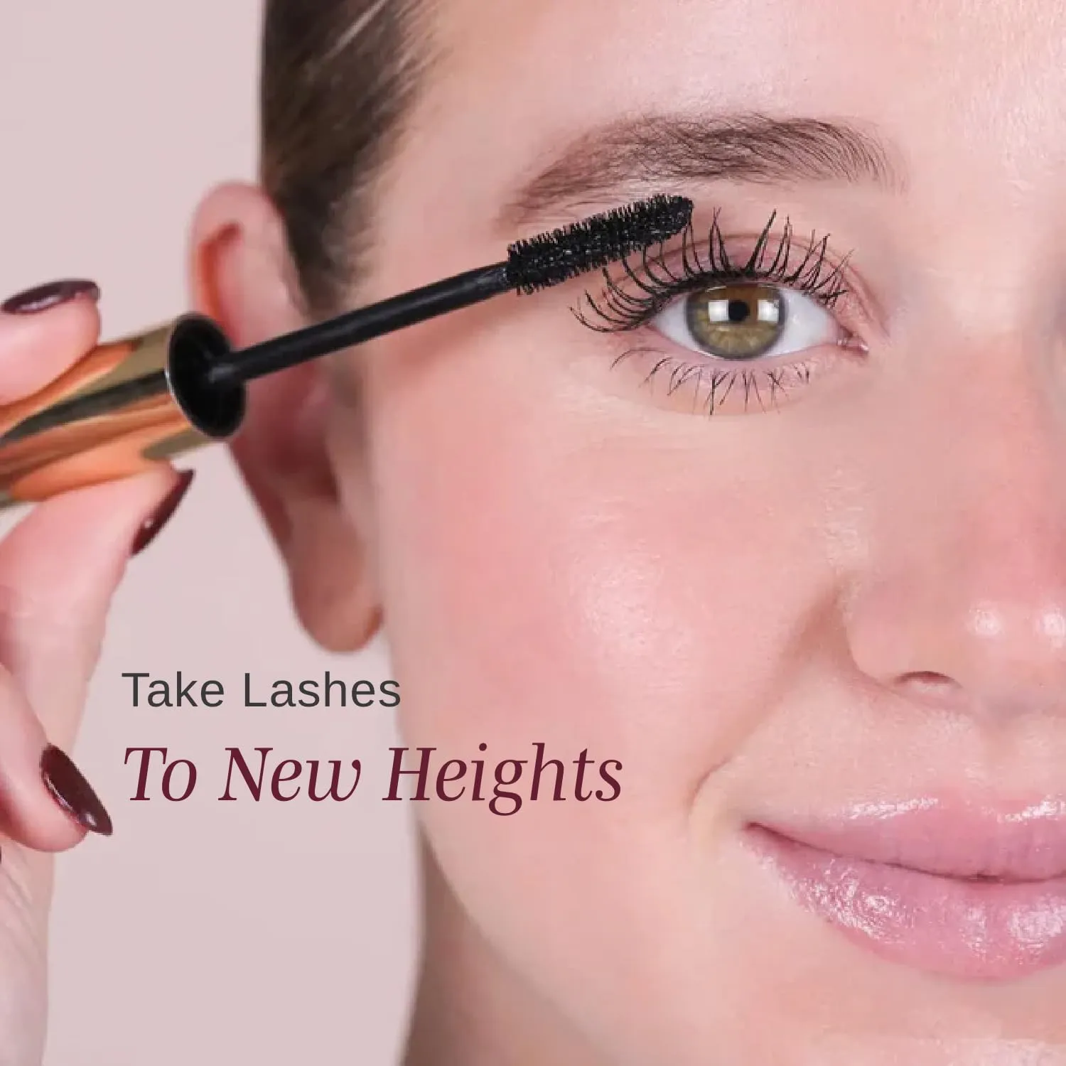 Wander Beauty Mile High Club Length   Define Black Mascara - Smudge-Proof, Lash Lengthening Mascara for a Full, Fanned Out Effect - Castor Oil   Peach Leaf Conditions & Strengthens - 0.31 fl oz