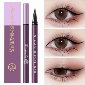Waterproof Liquid Eyeliner Smudge Proof Fine Tip Makeup Eyeliner For Women Beginner Friendly Fast Drying Cosmetics Portable Long