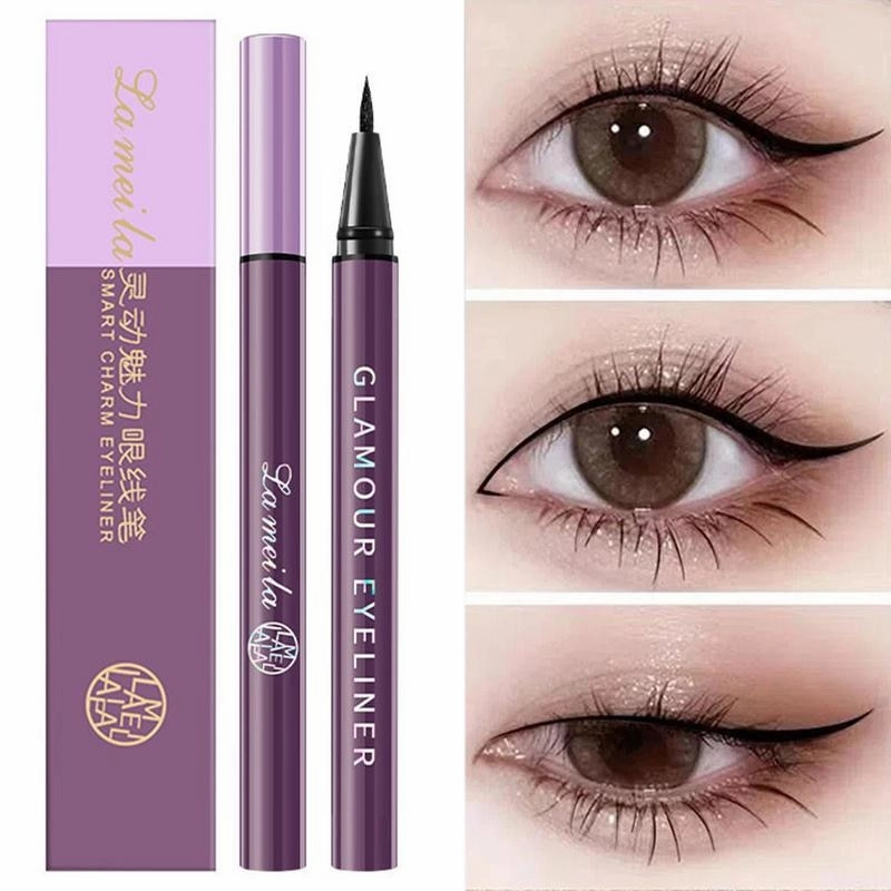 Waterproof Liquid Eyeliner Smudge Proof Fine Tip Makeup Eyeliner For Women Beginner Friendly Fast Drying Cosmetics Portable Long