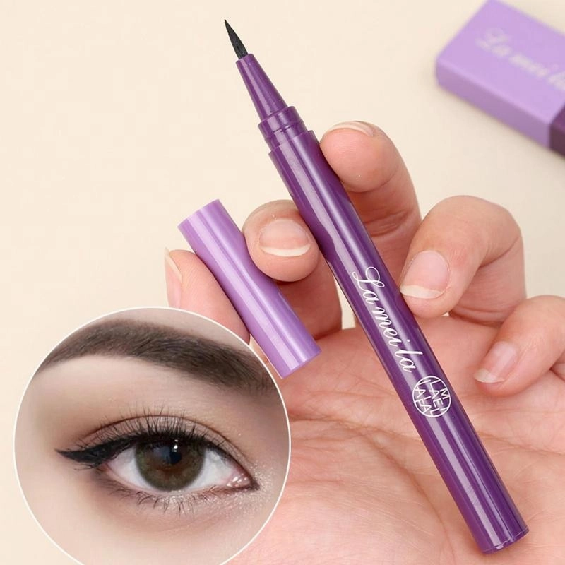 Waterproof Liquid Eyeliner Smudge Proof Fine Tip Makeup Eyeliner For Women Beginner Friendly Fast Drying Cosmetics Portable Long