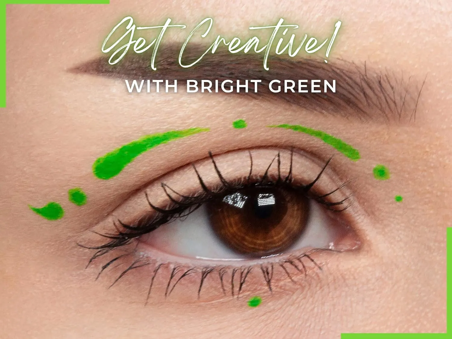 Wet Liners Parent- Cake Eyeliner with Applicator Brush - Water Activated Dry Pressed Eyeliner - Long-Lasting, Vibrant Color, Smudge Resistant - Vegan Cruelty Free Paraben Free (Bright Green)