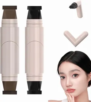 Winged Eyeliner Stamp, 2025 New Foldable Eyeliners Stamp for Perfect Wing, Waterproof Eyeliners Tool for Perfect Wings Smudge-Proof Quick Shaping Eyeliner Tool for Beginners (Black Brown)