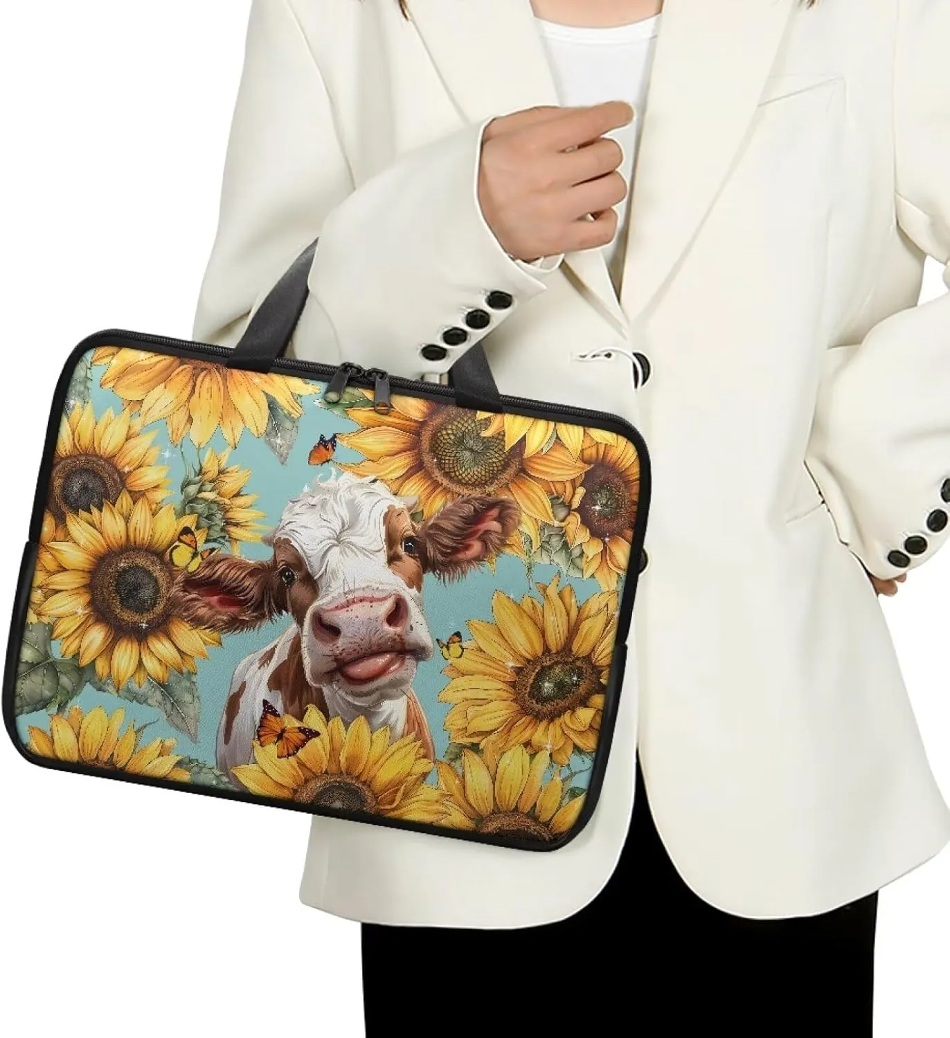 Women Men Laptop Tote Bag Portable Work 10-17 Large Laptop Briefcase Waterproof Messenger Handle Bag Business Trip