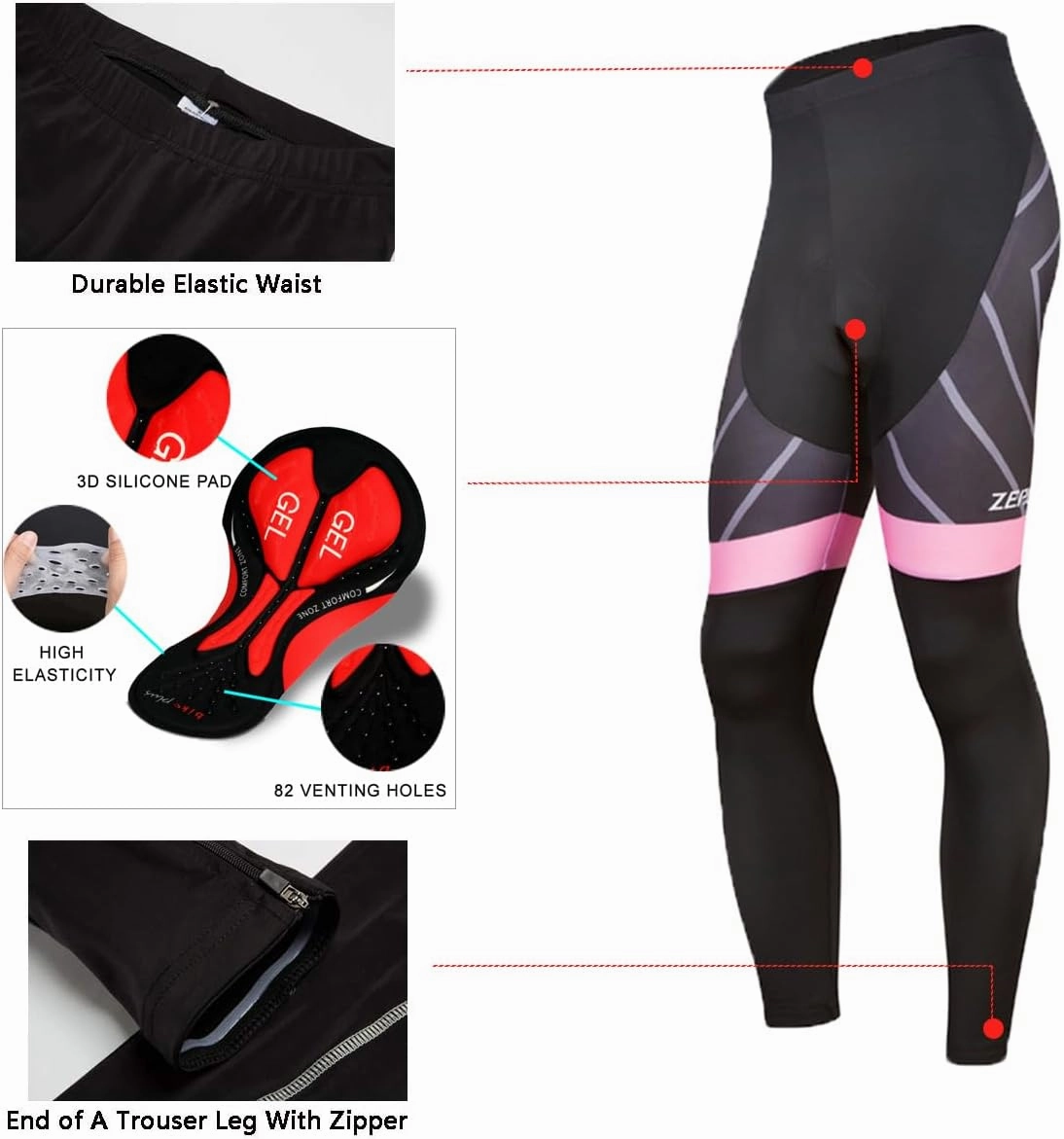 Women's Breathable Long Sleeve 3D Gel Padded Bicycle Cycling Suit Mesh Cloting Pants Set UV Protective