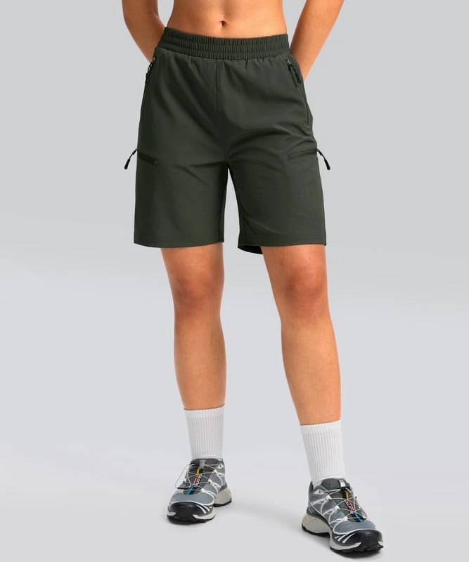 Women's Mountain Bike Shorts 4D Padded Cycling Shorts for Women Riding Biking Bicycle Biker Cycle UPF50 Zipper Pockets