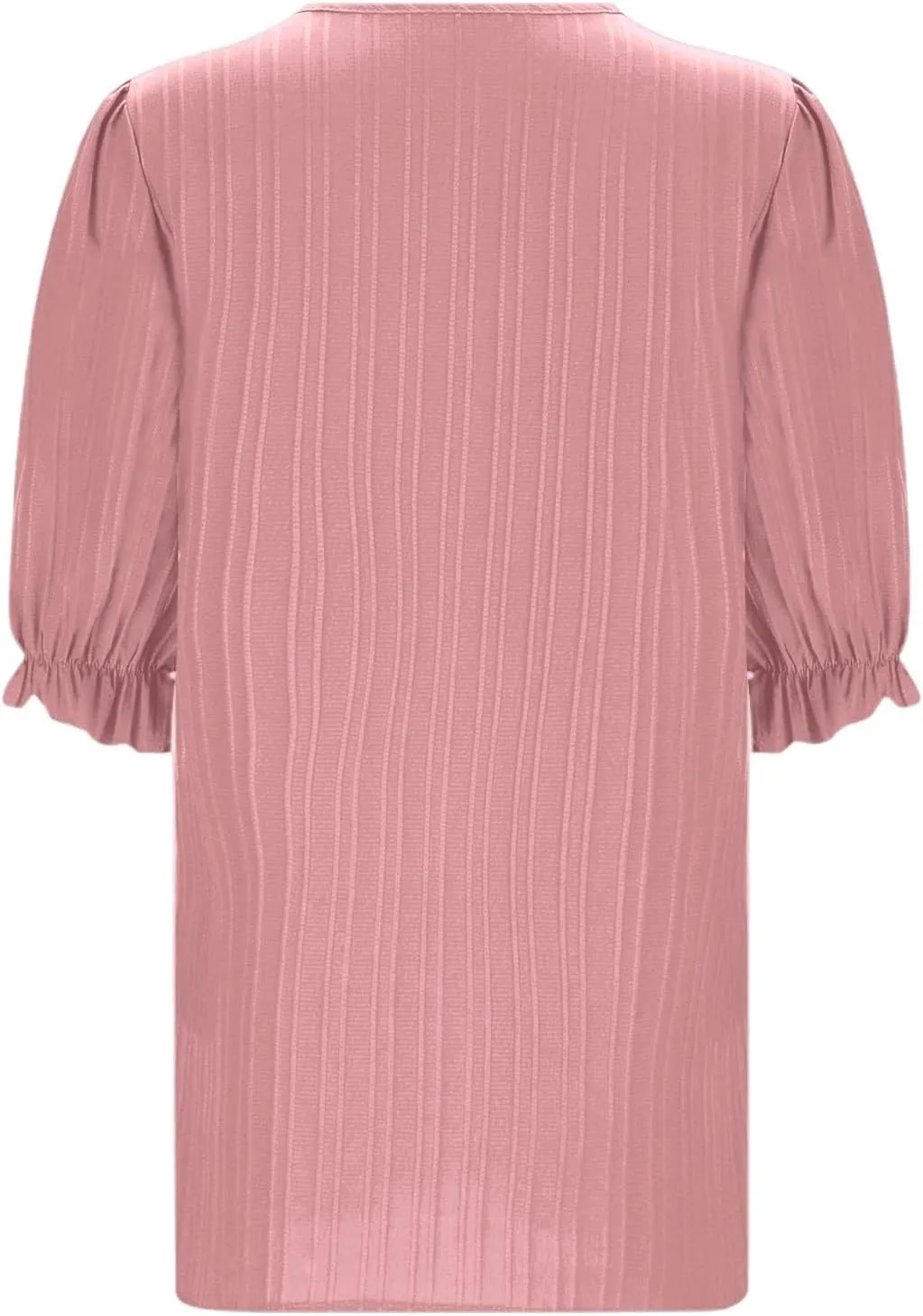 Women's 3/4 Sleeve Tops Elegant Lace V Neck Dressy Casual Shirt Blouse Trendy Outfits 2025 Fashion Clothes