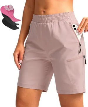 Women's Mountain Bike Shorts 4D Padded Cycling Shorts for Women Riding Biking Bicycle Biker Cycle UPF50 Zipper Pockets