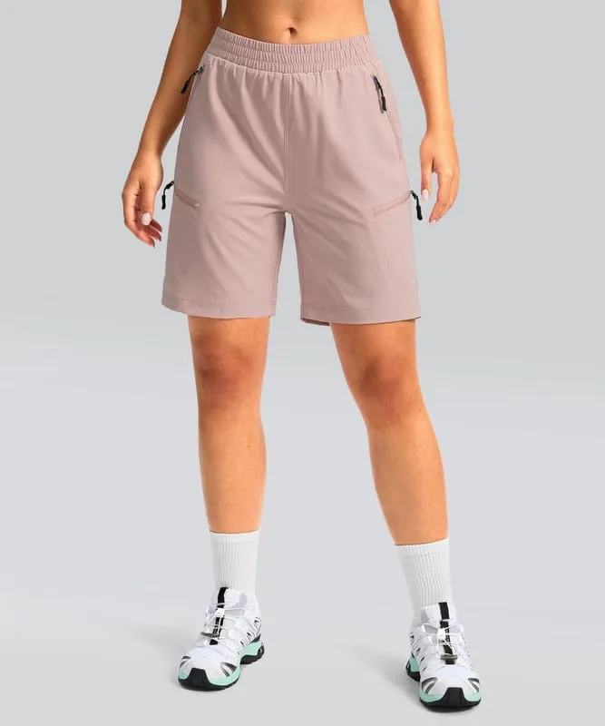Women's Mountain Bike Shorts 4D Padded Cycling Shorts for Women Riding Biking Bicycle Biker Cycle UPF50 Zipper Pockets